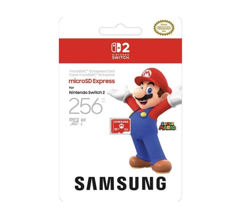 Cartão Samsung microSD Express, 256 GB, Cartão de Memória, Nintendo Switch 2