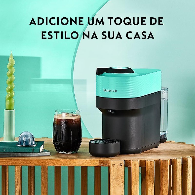 Cafeteira Nespresso Vertuo Pop Verde Acqua 110V