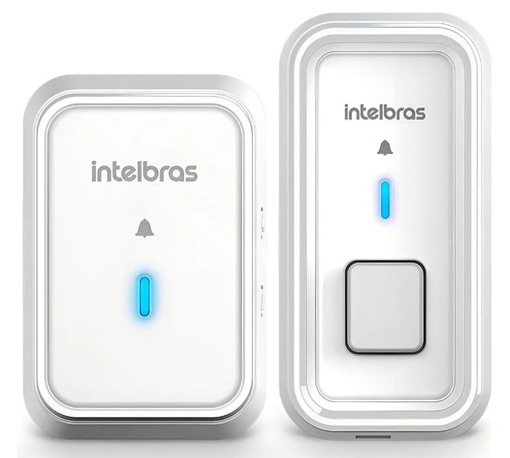 Campainha Sem Fio Intelbras Cib 101 Com Protetor 2 Entradas