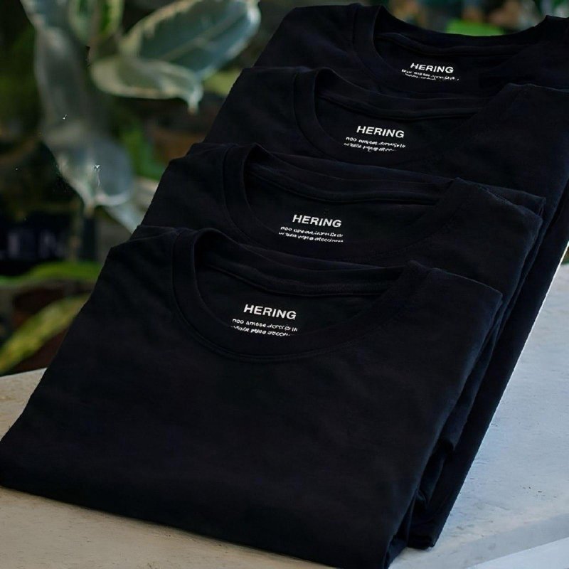 Kit 5 Camisetas Hering Masculina Básica Original Algodão