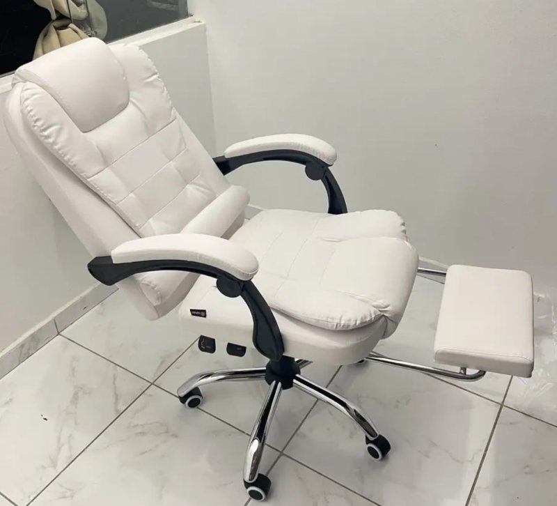 Cadeira De Escritório Itália Presidente Ergonômica Couro Sintético