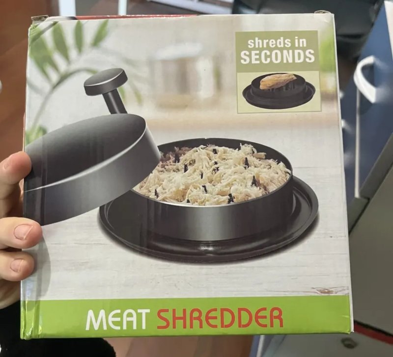 Desfiador Triturador Manual De Alimentos Carne Frango Agora! Cor Preto