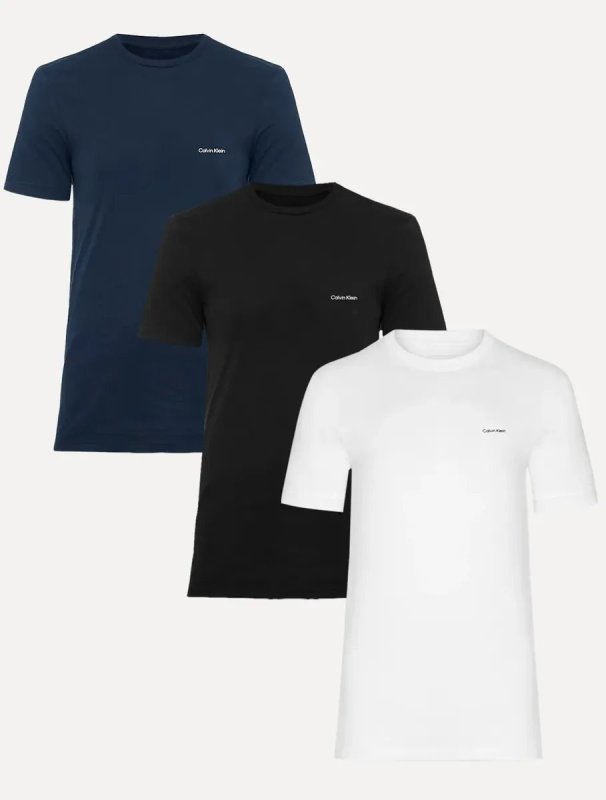 Kit 3 Camisetas Calvin Klein
