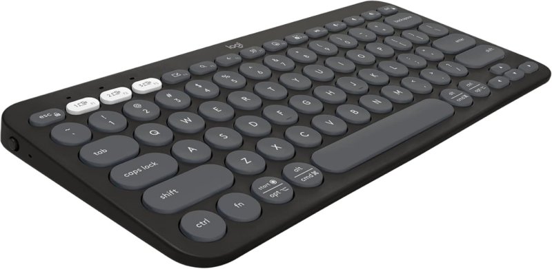 Teclado sem fio Logitech Pebble Keys 2 K380s com Conexão Bluetooth Easy
