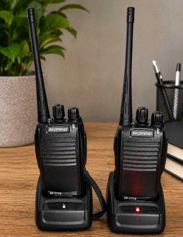 Kit Par 2 Rádio Baofeng 777s Walk Talk 16 Canais
