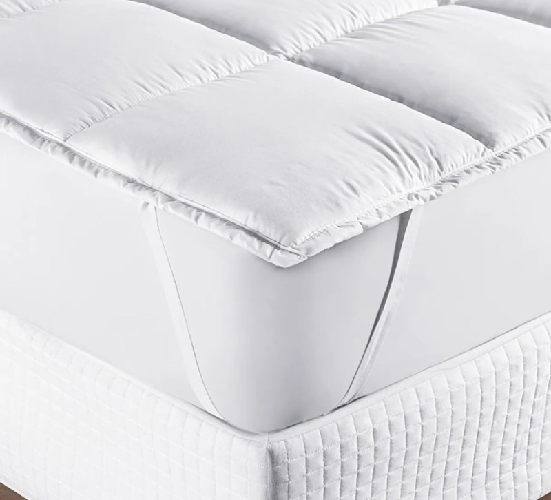 Pillow Top Protetor Colchão Cama Casal 400 Fios Toque Macio Branco Matelado Liso Casal