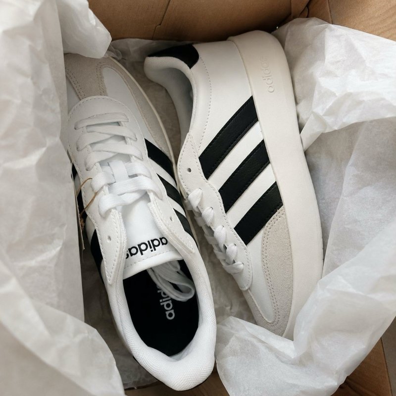 Tênis Masculino Barreda adidas Branco e Preto Liso 39 Br