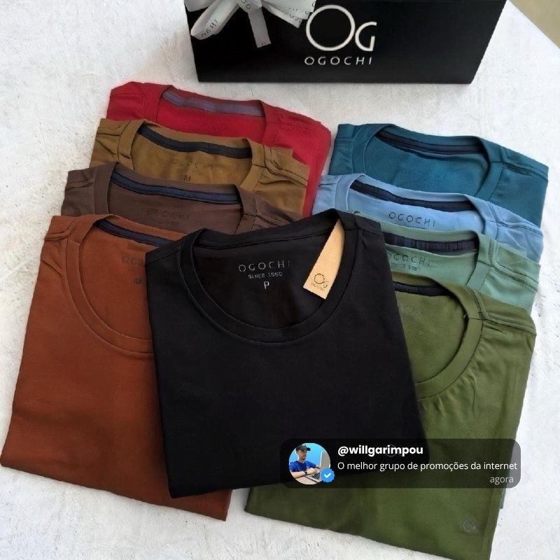 Camiseta Ogochi Básica Masculina (5 CORES)
