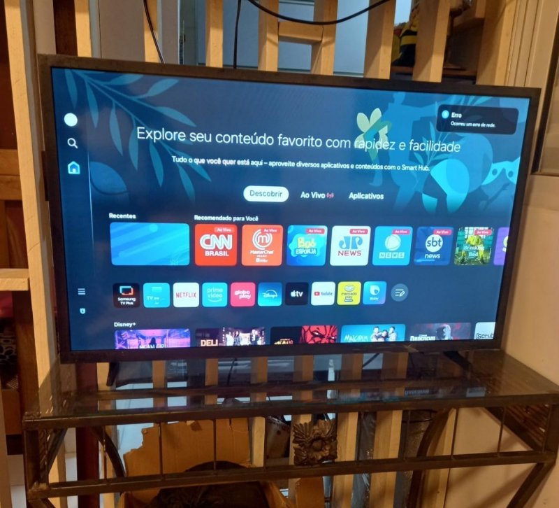 Smart TV Samsung 32" HD Tizen HDR Wi-Fi HDMI Bivolt Preta