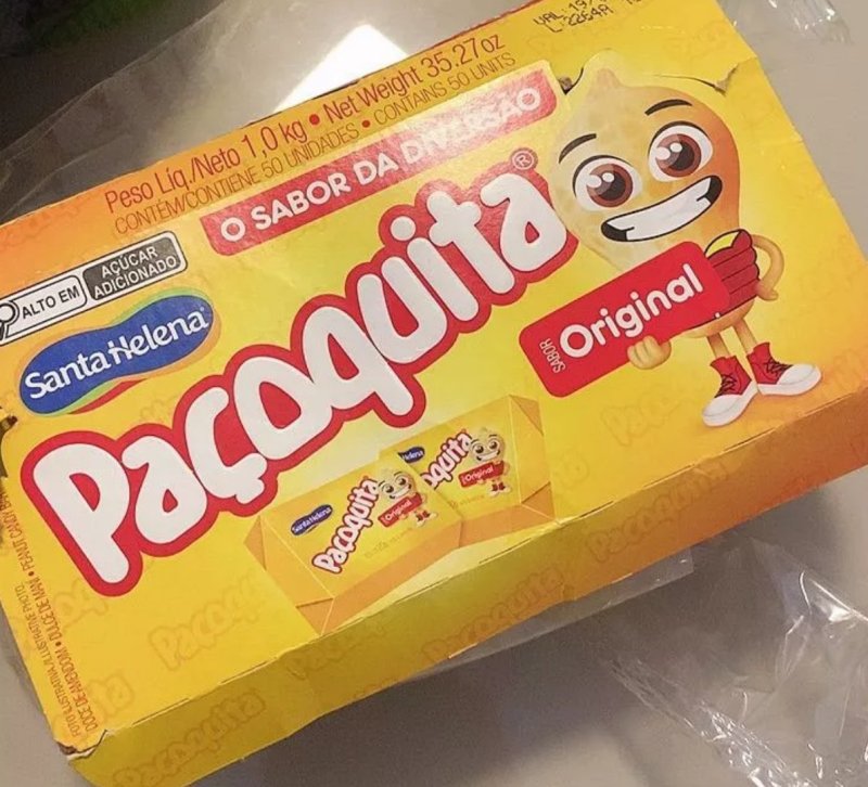 Paçoca Quadrada Paçoquita C/50 Unidades 1kg Festa Junina Santa Helena