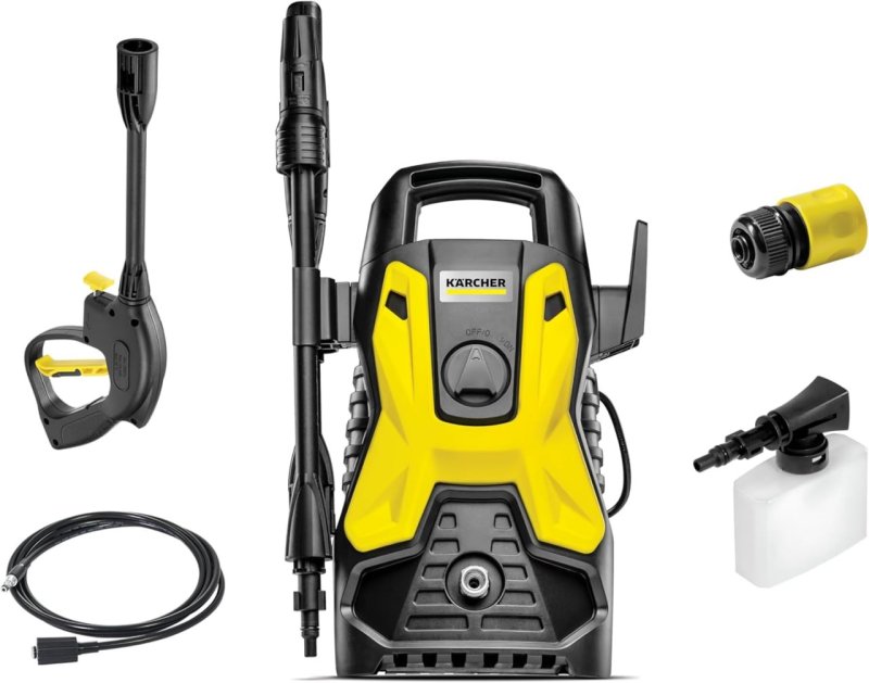 Kärcher Lavadora Alta Pressão Prática Black - 1500 PSI 1400W - Aplicador Detergente