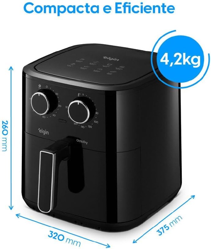Elgin Octo Fry Air Fryer 8L 1.800W - Fritadeira Elétrica