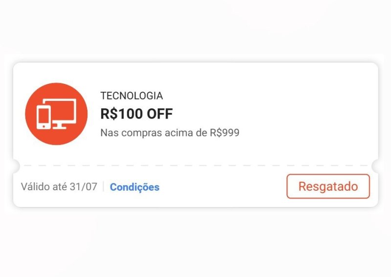 CUPOM DE R$100 OFF EM TECNOLOGIA NA SHOPEE