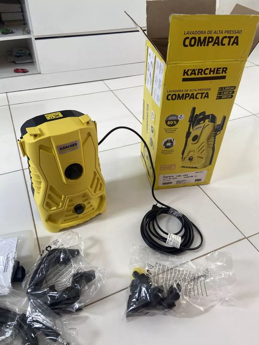 Lavadora De Alta Pressão Kärcher Compacta 1500psi 1400w + Frete Grátis