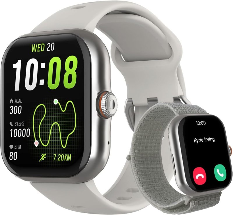 Smartwatch Bettdow GPS AMOLED 1,85" com 2 Pulseiras