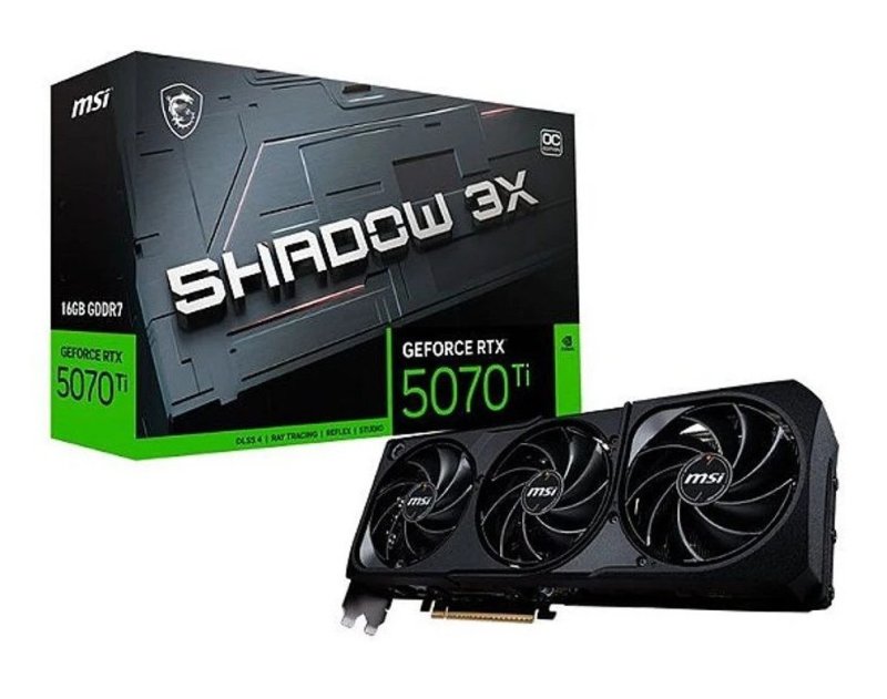 Placa de Vídeo NVIDIA GeForce MSI RTX5070TI 16GB
