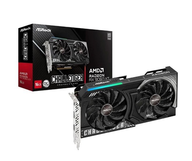 Placa de Vídeo ASRock RX 9060 XT CL de 16GB