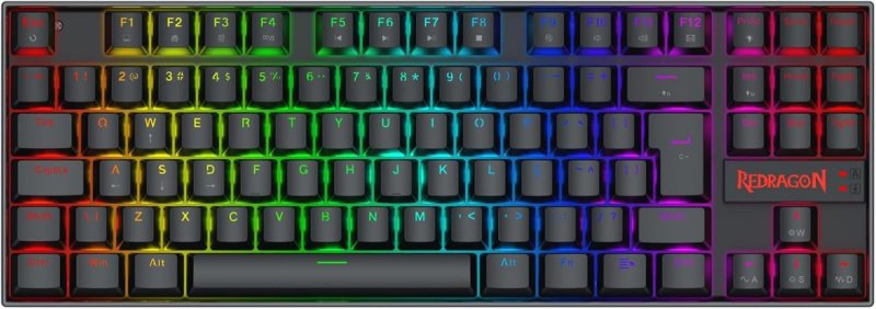 Teclado Magnético Gamer Redragon Kumara Preto RGB 8000 Hz