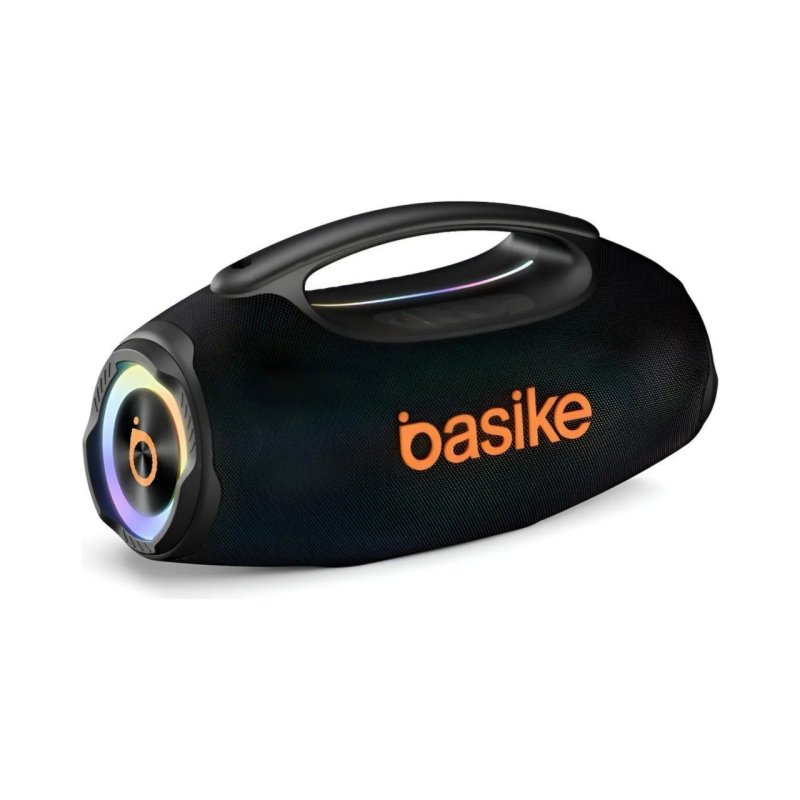 Caixa de Som Boombox 80W 8000Mah 10hrs Portátil Bluetooth 5.3 Sem fio IPX6 À Prova D'água Com Luz RGB Basike
