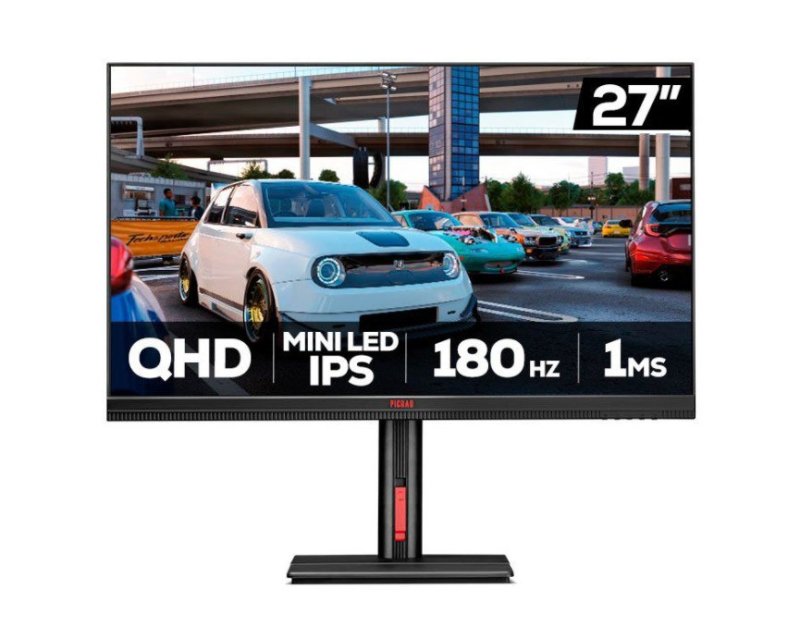 Monitor Gamer Pichau Quantum, MiniLED, 27 Pol, IPS, QHD, 1ms, 180Hz