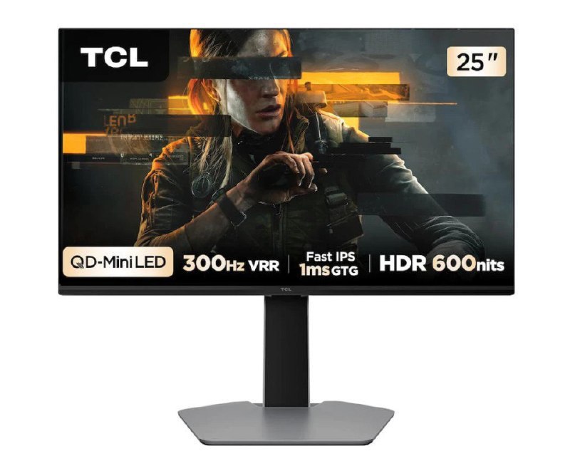 Monitor Gamer TCL de 25" QD-Mini LED 300Hz