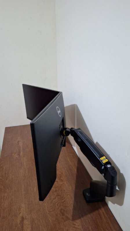 ELG, F80N, Suporte Articulado de Mesa, Pistão a Gás, Design Compacto e Retrátil