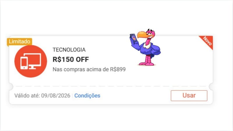 CUPOM NA SHOPEE EM TECNOLOGIA