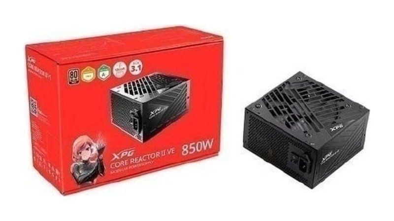 Fonte XPG Core Reactor Ii Ve 850W Gold 80 Plus e Cybenetics