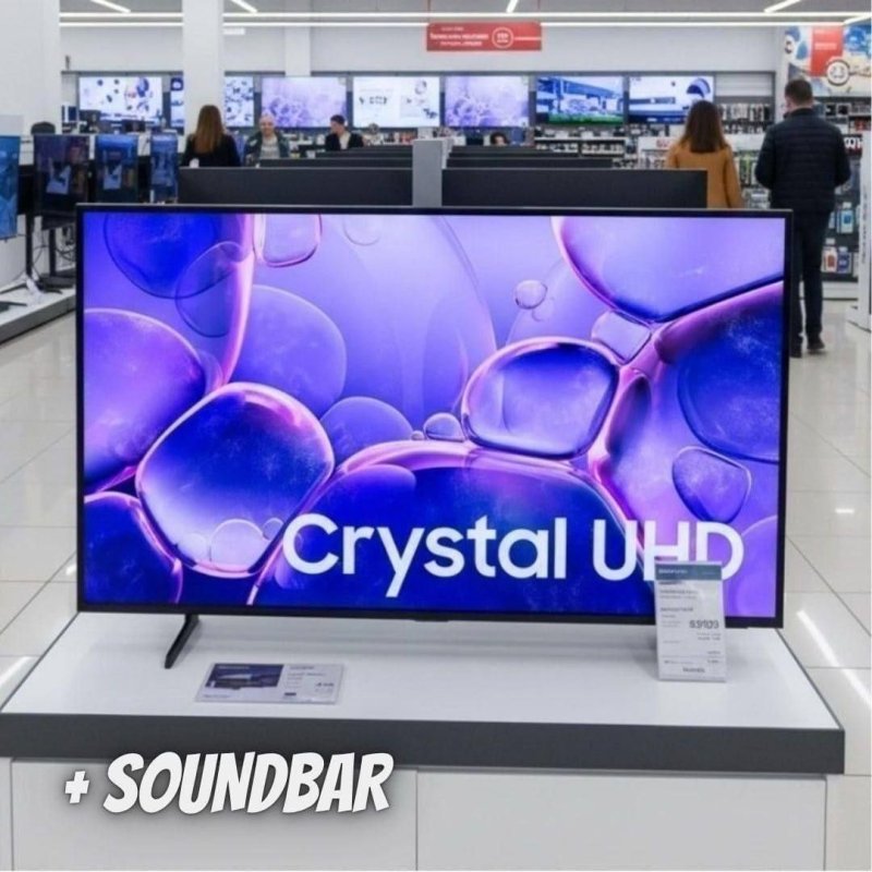 Samsung Smart TV 50" Crystal UHD 4K + Soundbar HW-B400F/ZD