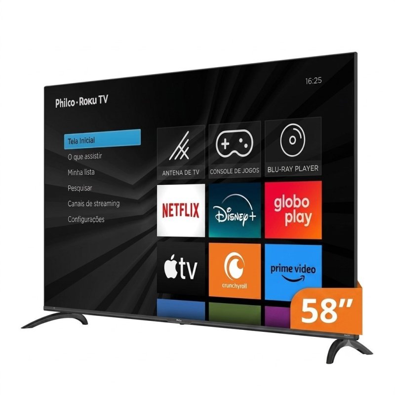 Smart Tv Philco 58 P58vik 4k Uhd Led Roku Dolby Audio Wi-fi Hdr10 110/220v