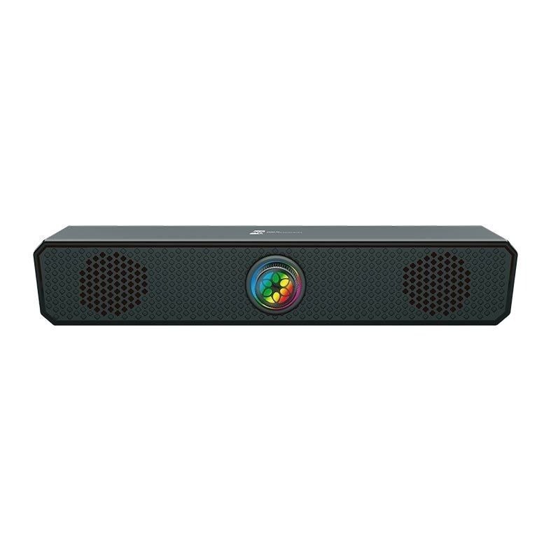 Caixa de Som R8 SP04, 2x3W RMS, USB, Preto, R8-SP04-RBW-V2