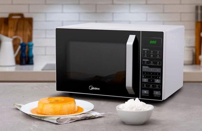 Micro-ondas 27L Branco e Preto Midea LED 127V MXSA27P1