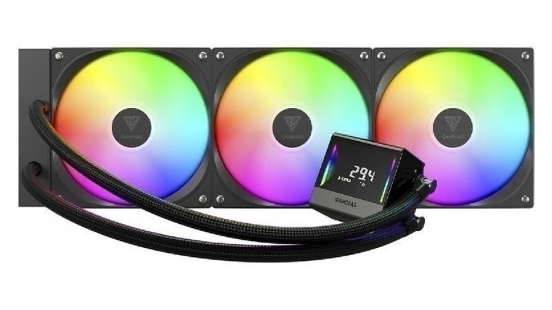 Water Cooler 360mm Gamdias Chione E4-360 Preto ARGB V2 Preto