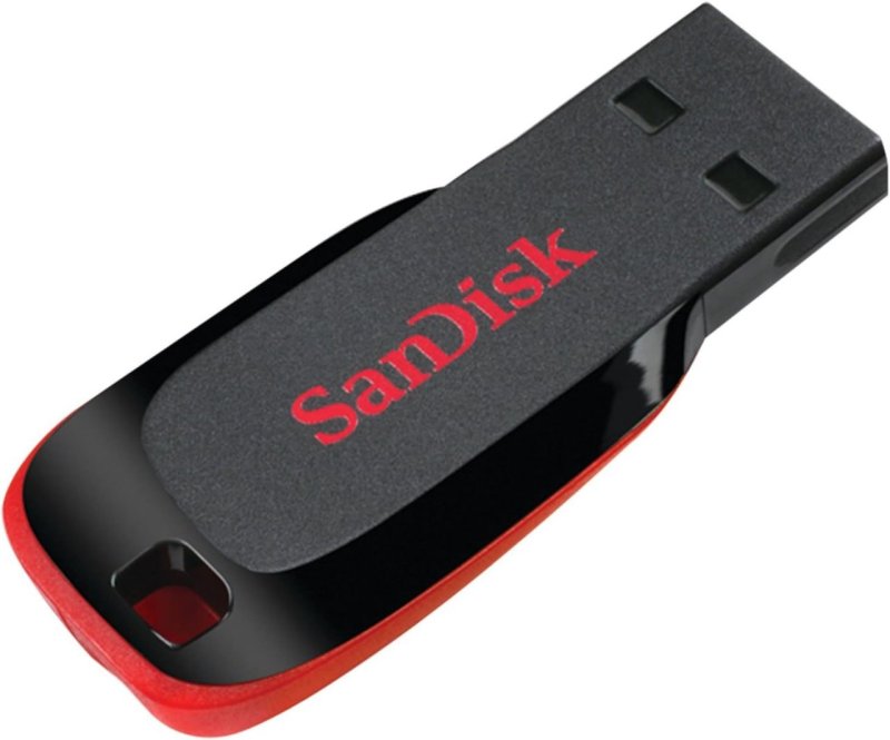 Sandisk Pen drive USB Cruzer Blade, 64 GB, preto/vermelho (SDCZ50-064G-A46)