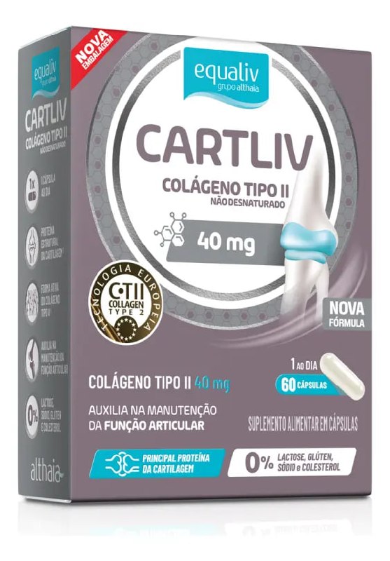 Cartliv Equaliv 60 Cáps – Colágeno Tipo II Collavant N2