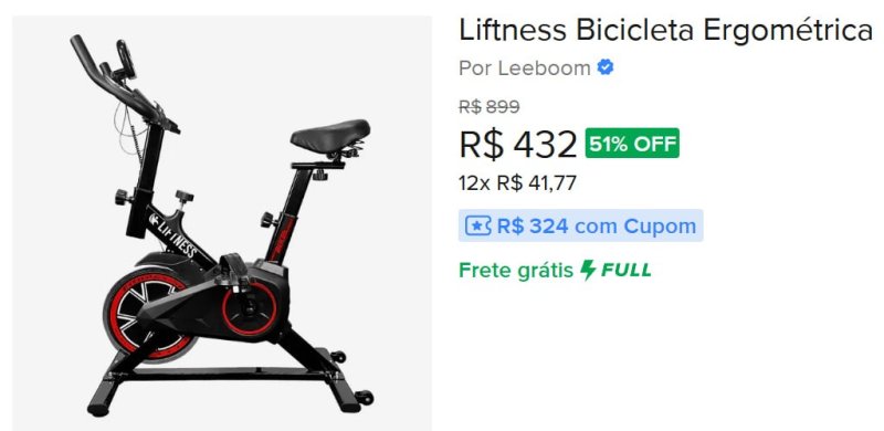 Liftness Bicicleta Ergométrica Liftness