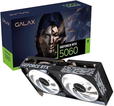 Placa de Vídeo GALAX Nvidia GeForce RTX 5060 1-Click OC V2 8GB GDDR7