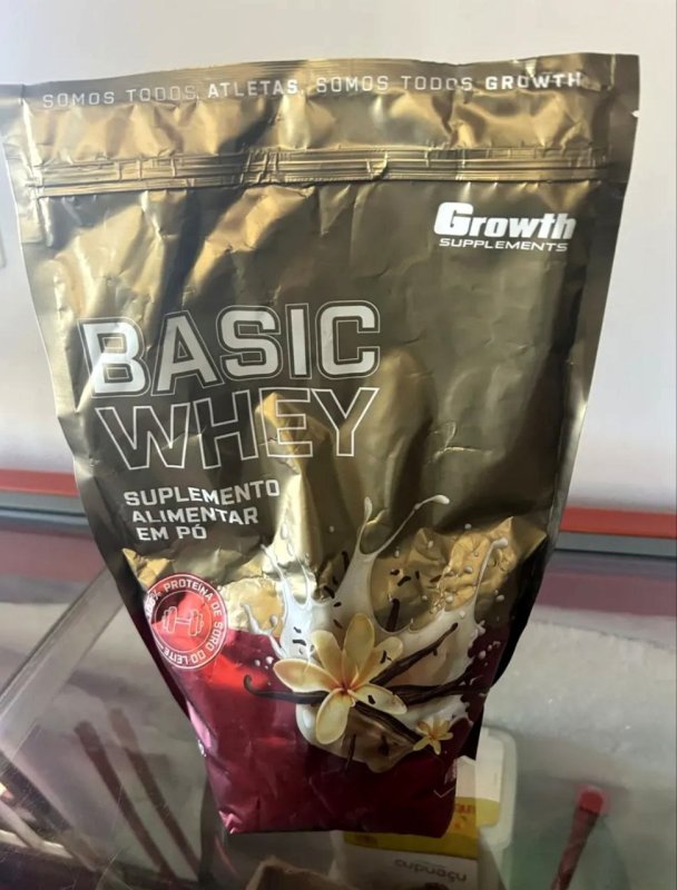 Basic Whey 1kg Growth Supplements - Baunilha