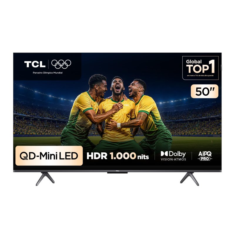 Smart TV TCL 50" QLED Mini LED 4K C6KS