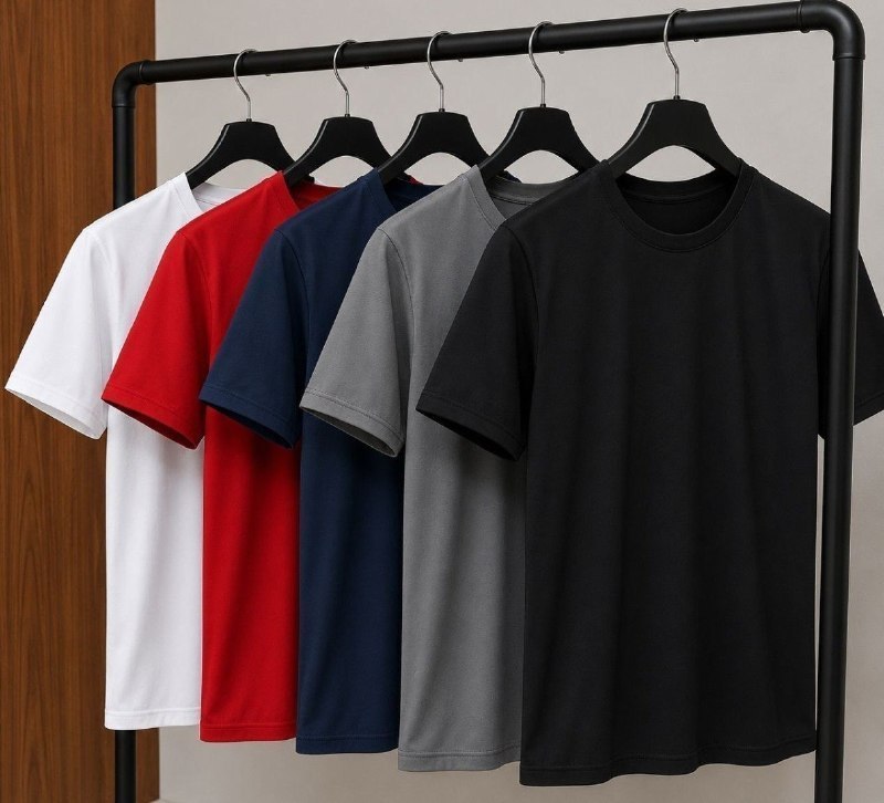 Kit 5 Camisetas Básicas Masculina Dry Fit Lisa Tradicional Sortido M