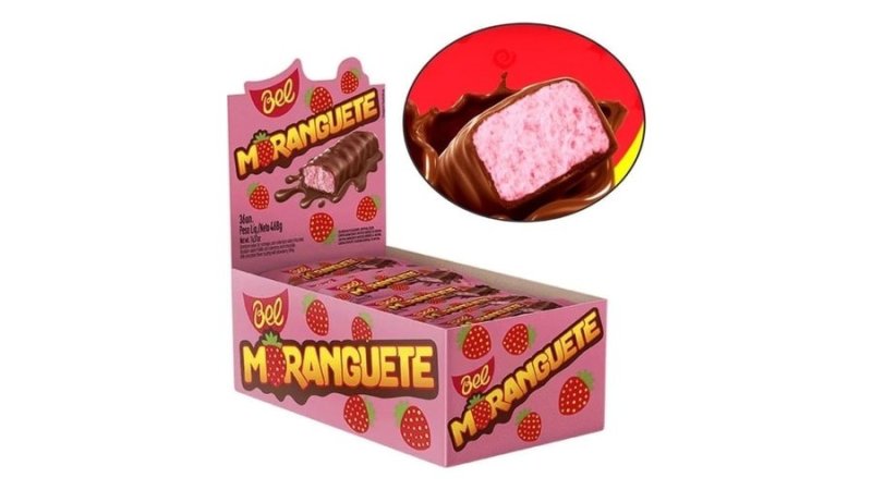Caixa Chocolate Moranguete 468g C/36 Unidades 13g Bel