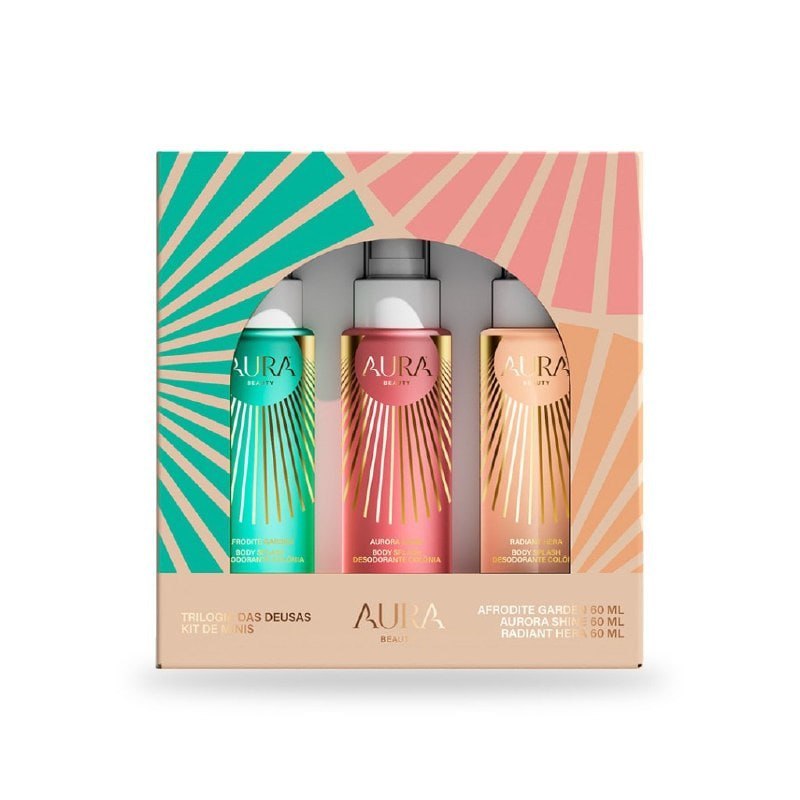 Kit Mini Body Splash Trilogia das Deusas 60ml