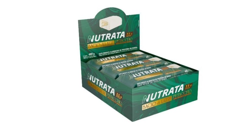Whey Grego Bar Bacio Di Latte Display 12Und Nutrata