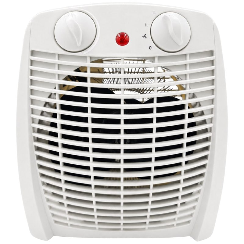 Aquecedor Elétrico Portátil 2 em 1 Aquece e Ventila Aq-100 Kian Branco 1500w 127v