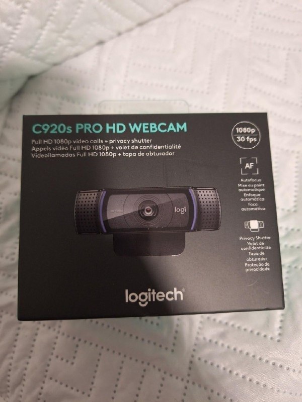 Webcam Full HD Logitech C920s 1080p/30fps com Microfone Embutido e Tampa de Privacidade + Frete Grátis