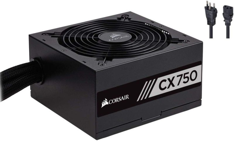 Corsair 750W 80 Plus Bronze CX750 - Fonte Modular - Preto
