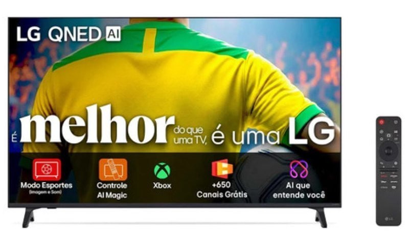 Smart TV 4K 86 LG Qned73 Portal De Games Processador AI 7