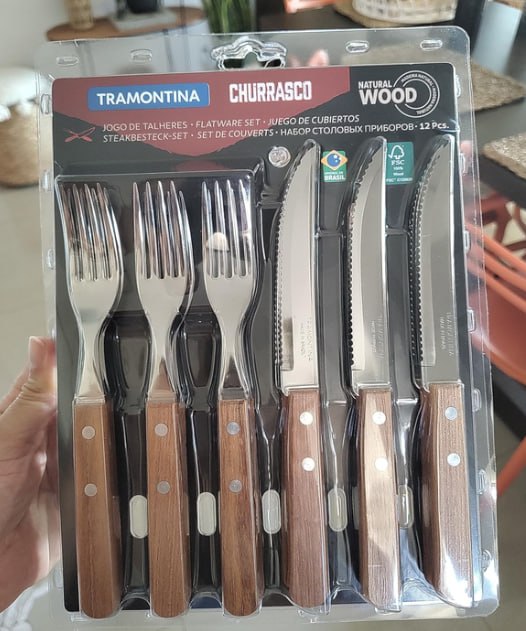 Jogo de talheres para churrasco Dynamic 12 Peças