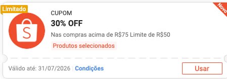 Novo Cupom Shopee para Pets