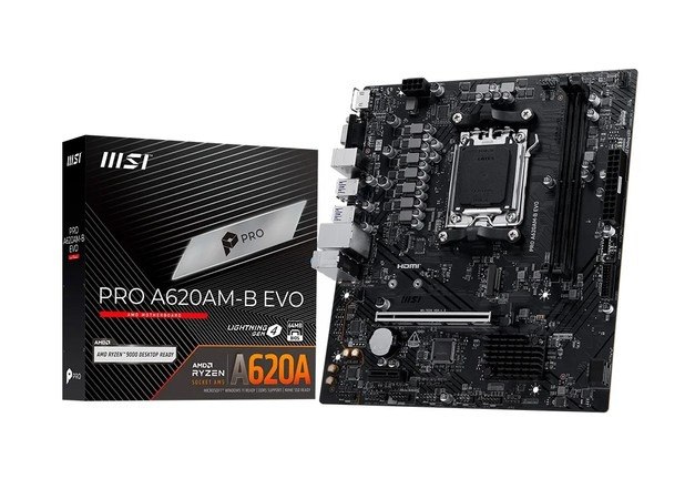 Placa-Mãe MSI PRO A620M-B EVO, AMD AM5, mATX, DDR5